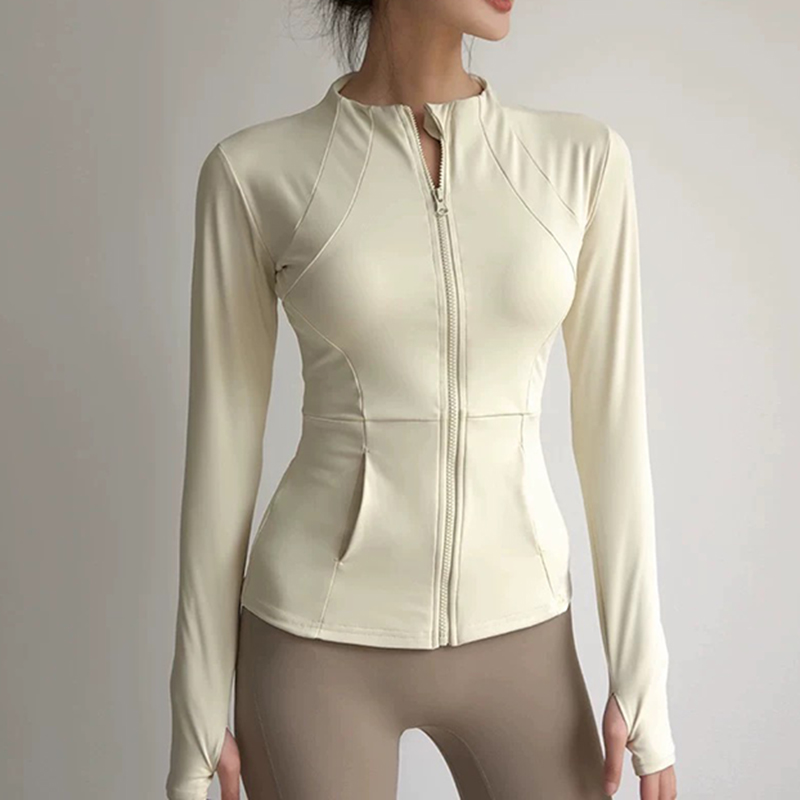 Yoga Fitness Jacket - Women's yoga fitness jacket, slim fit
