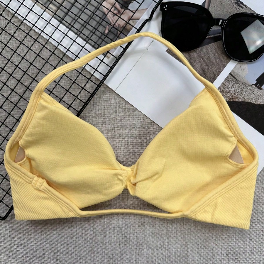 Yoga Fitness Wear - Women Elegant Backless Spaghetti Strap Camisole