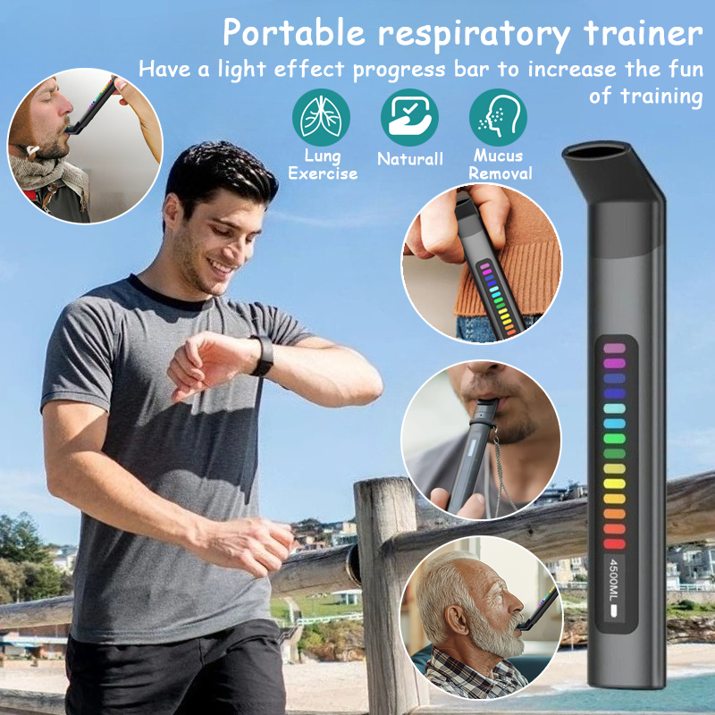 Yoga For Fitness - Electronic Breathing Trainer Respiratory Tester Running