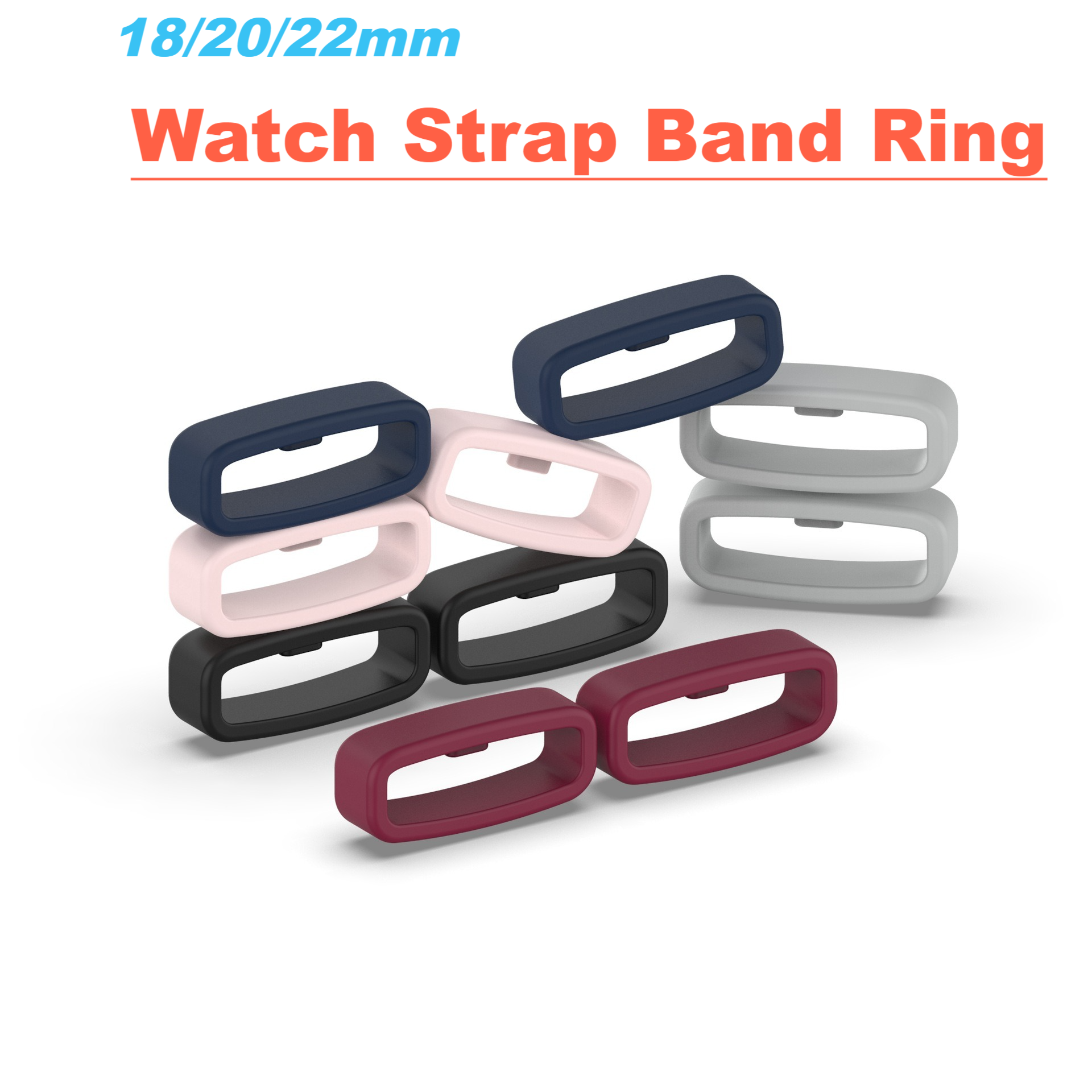 Gymnastics Rings - ​Rubber Watch Strap Band Keeper Loop