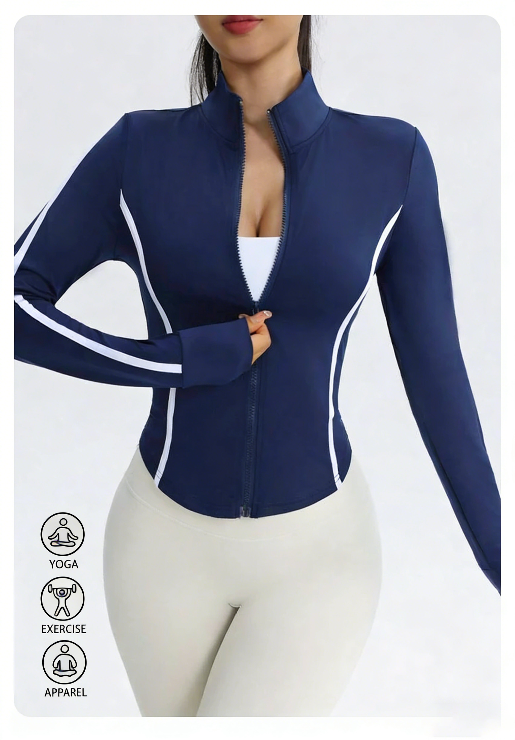 Yoga Fitness Jacket - Women's Breathable Sports Jacket High Elastic