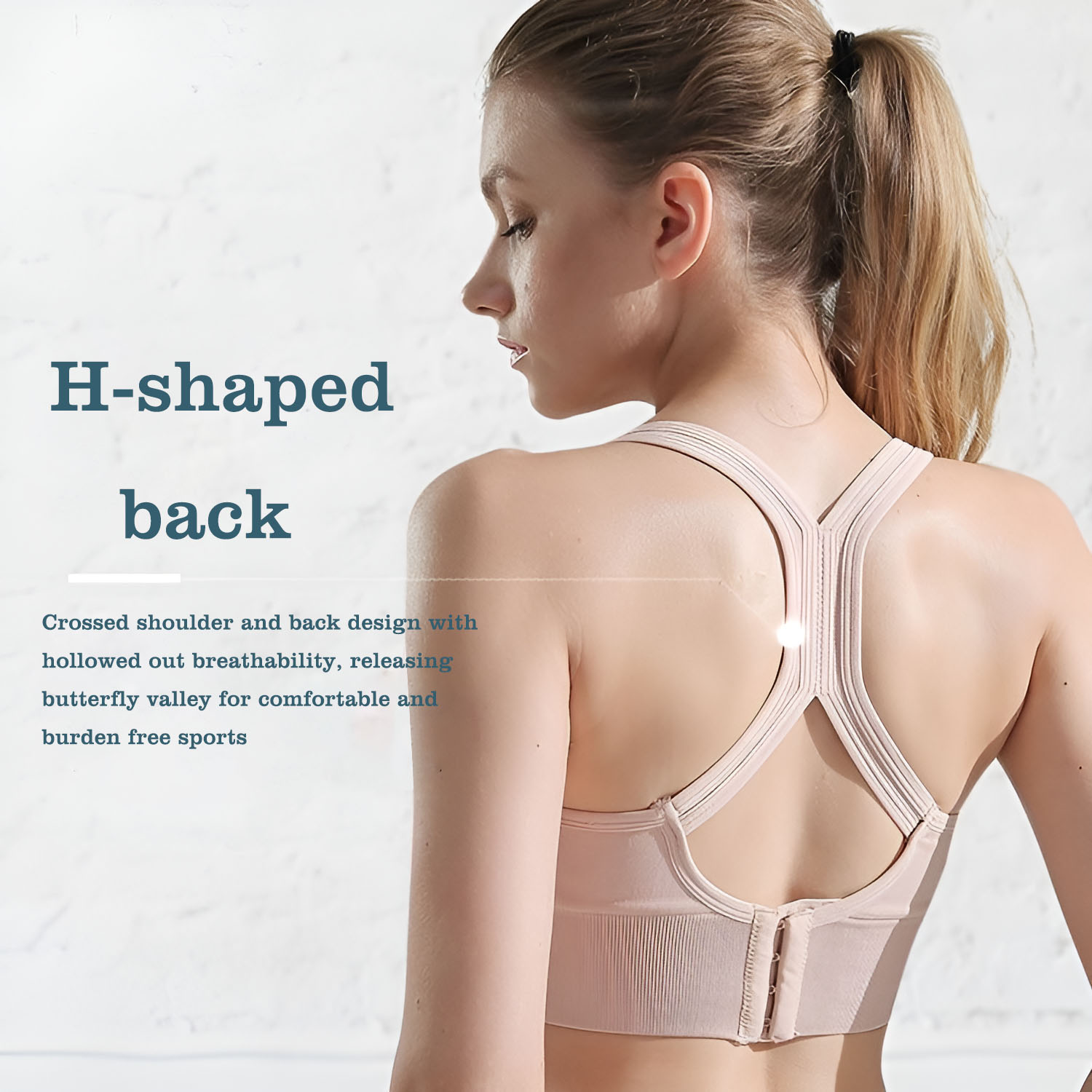Gymnastics Rings - Women's Cross Back Sports Bra Adjustable
