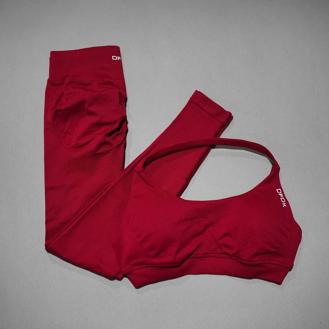 DFDK Women's Lace-Up 2Pcs Acti – обзор и цена Yoga Fitness Kleidung