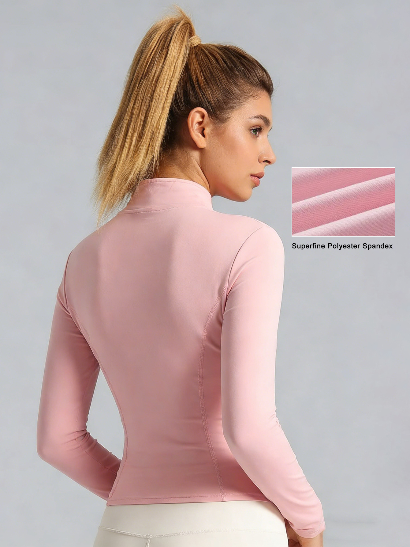 New Women Light pink Yoga Coat – обзор и цена Yoga Fitness Jacket