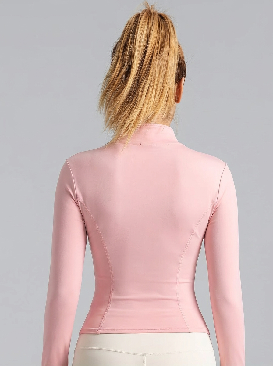 New Women Light pink Yoga Coat – обзор и цена Yoga Fitness Jacket
