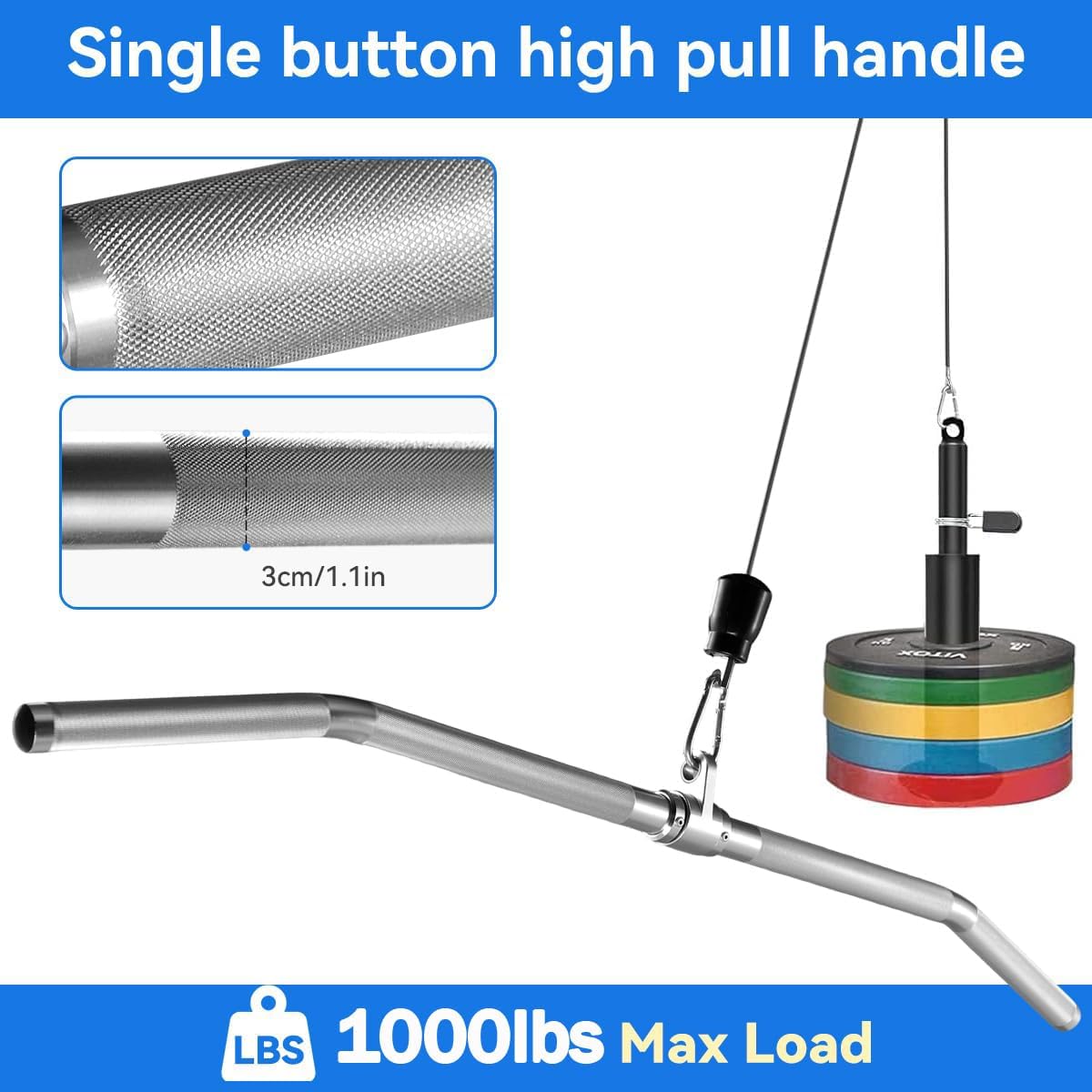 Aluminum Lat Pulldown Bar, 100 – обзор и цена Lat Pulldown Bar