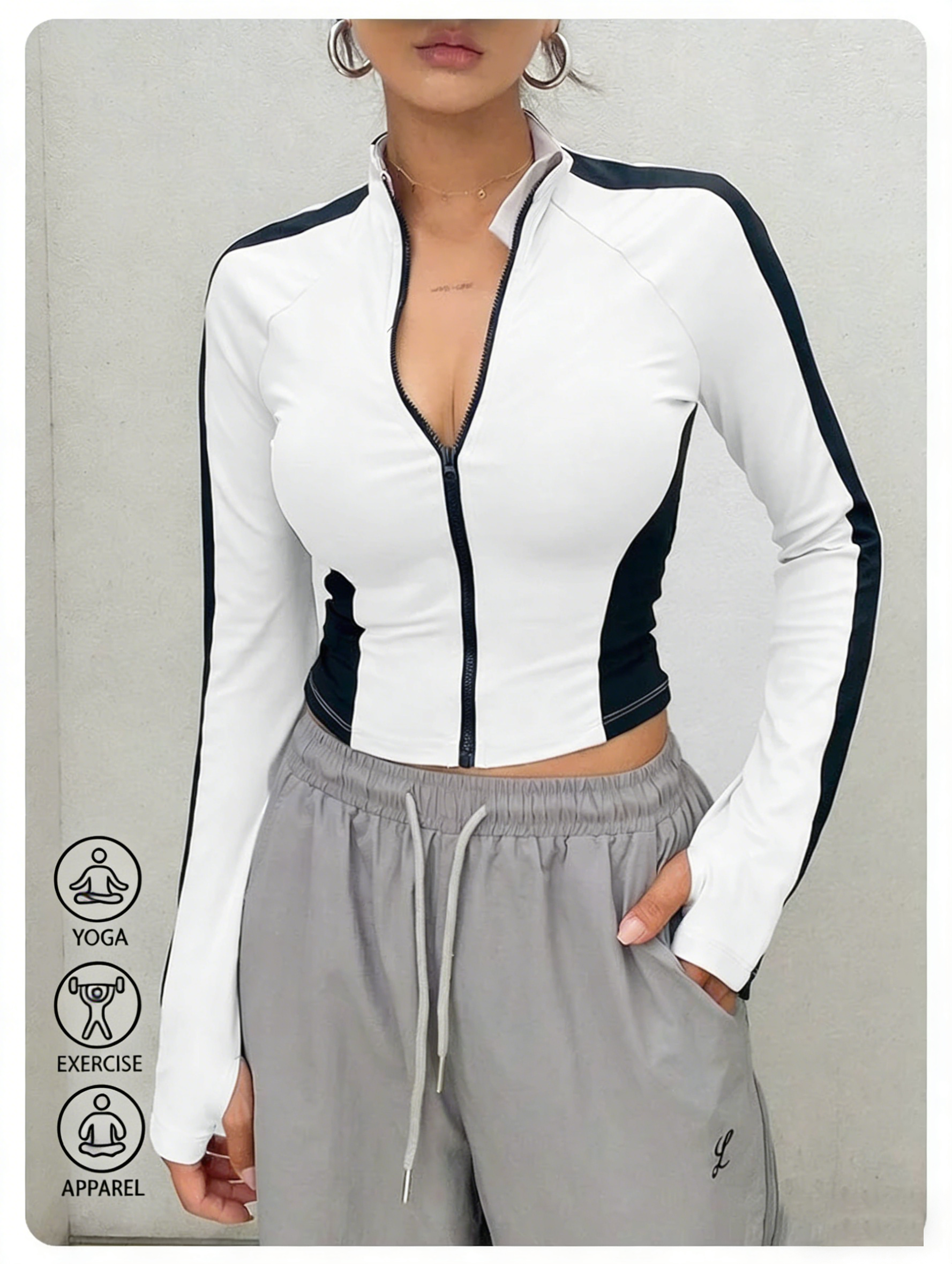 Yoga Clothes Stand Up Collar J – обзор и цена Yoga For Fitness
