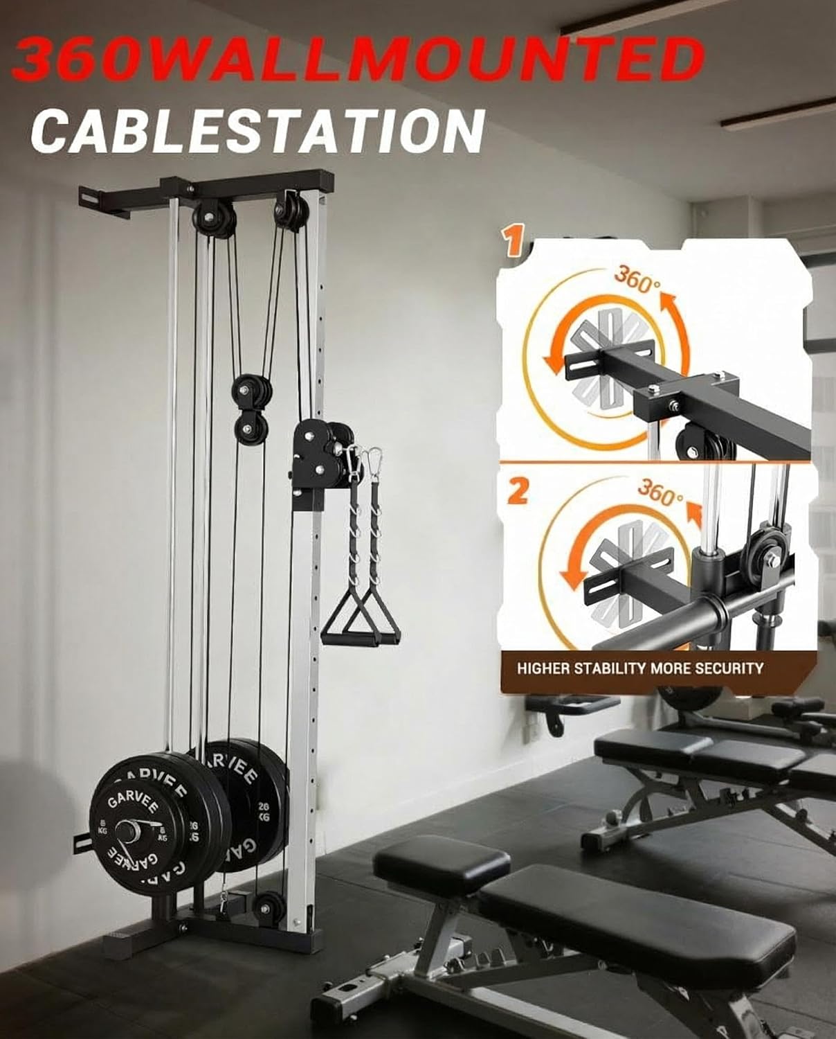 Wall Mount Cable Station Dual  – обзор и цена Lat Pulldown Bar