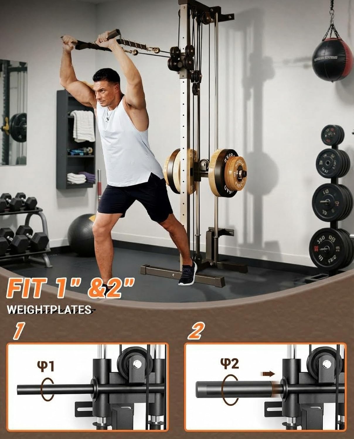 Wall Mount Cable Station Dual  – обзор и цена Lat Pulldown Bar