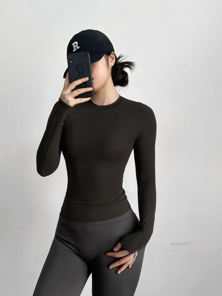 Slim Fit Long Sleeve Yoga Fitn – обзор и цена Yoga Fitness Wear